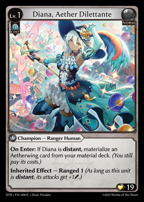 DTR-008 Diana, Aether Dilettante (Common) – TCG Corner