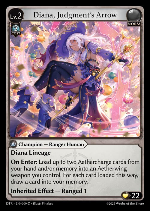 DTR-009 Diana, Judgment's Arrow (Common) – TCG Corner