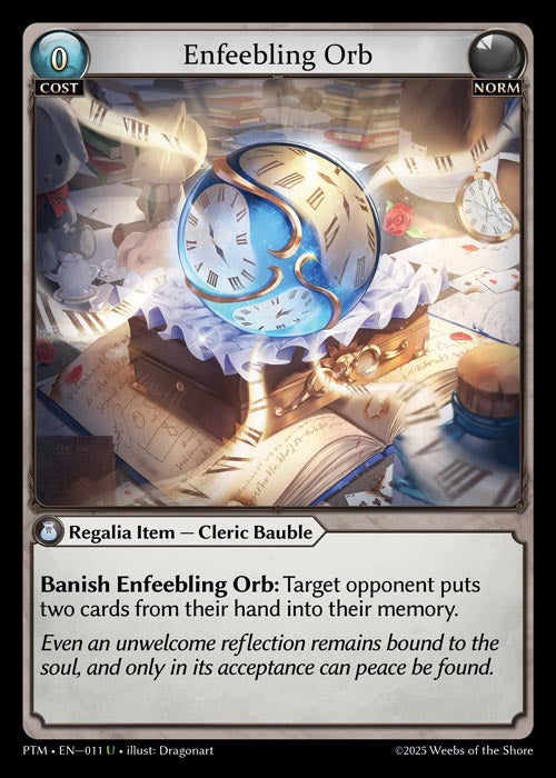 PTM-011 Enfeebling Orb (Uncommon) – TCG Corner