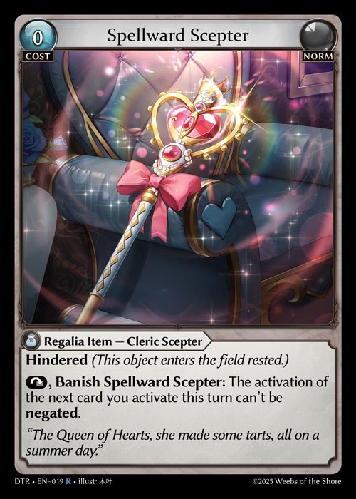 DTR-019 Spellward Scepter (Rare) – TCG Corner