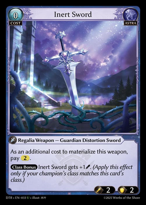 DTR-033 Inert Sword (Uncommon) – TCG Corner