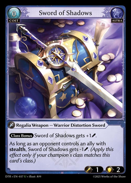 DTR-037 Sword of Shadows (Uncommon) – TCG Corner