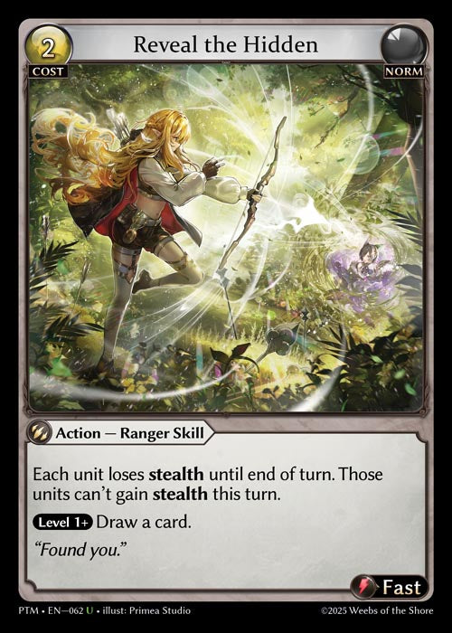 PTM-062 Foil-Reveal the Hidden (Uncommon) – TCG Corner