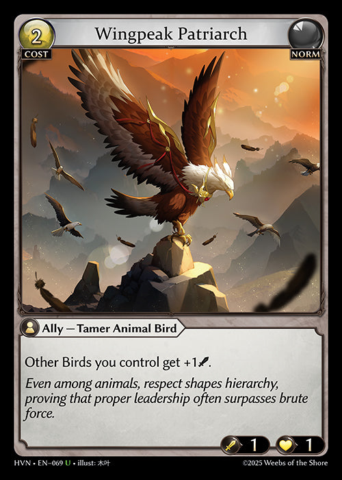 HVN-069Wingpeak Patriarch (Uncommon) – TCG Corner