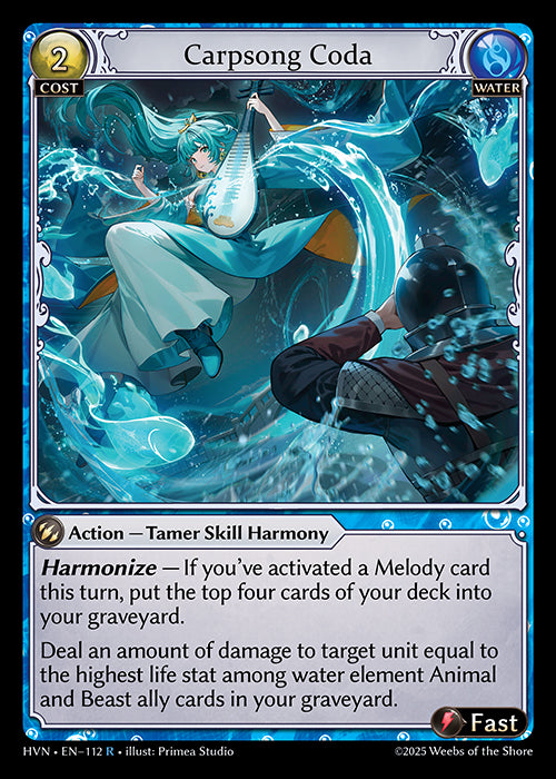 HVN-112Carpsong Coda (Rare) – TCG Corner