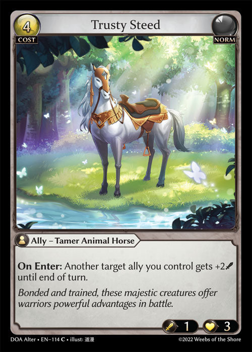 horse cards mtg DOA Alter-114 Trusty Steed (Common) – TCG Corner