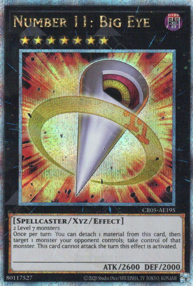 big yugioh cards CR05-AE195 Number 11: Big Eye (QCSR) – TCG Corner