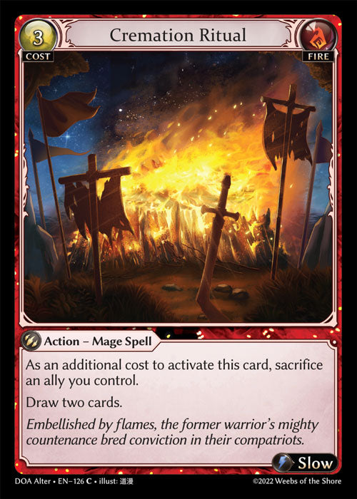 red ritual cards mtg DOA Alter-126 Cremation Ritual (Common) – TCG Corner