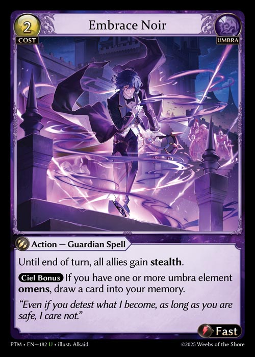 PTM-182 Embrace Noir (Uncommon) – TCG Corner
