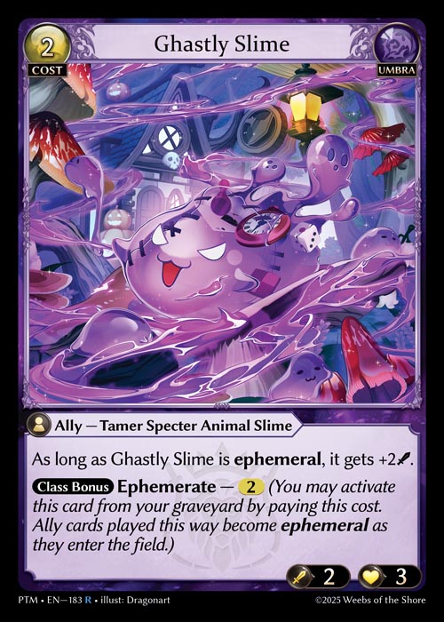 PTM-183 Ghastly Slime (Rare) – TCG Corner