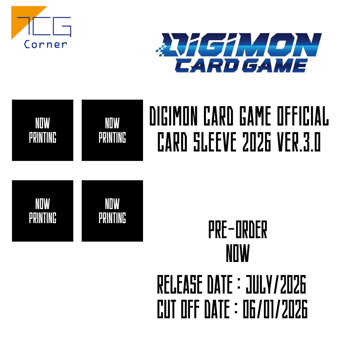 Digimon Card Game Official Card Sleeve 2026 Ver.3.0 Pre-Order Digimon Card Game Official Card Sleeve 2026 Ver.3.0 Pre-Order