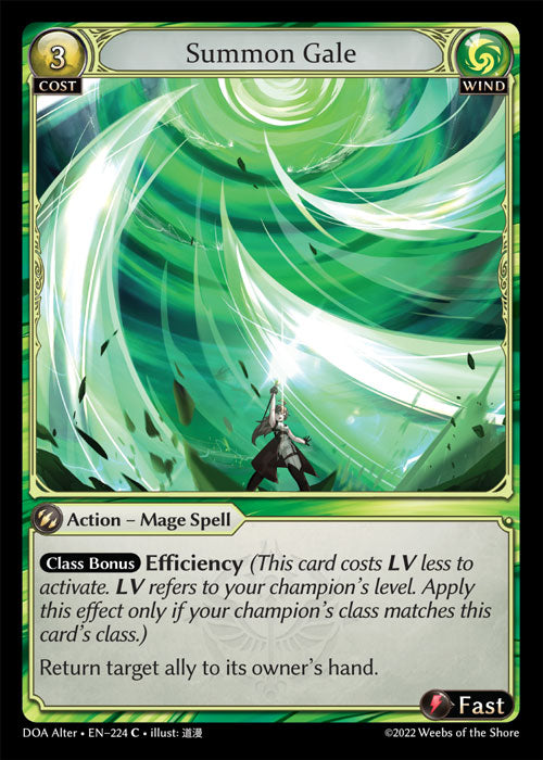 DOA Alter-224 Summon Gale (Common) – TCG Corner