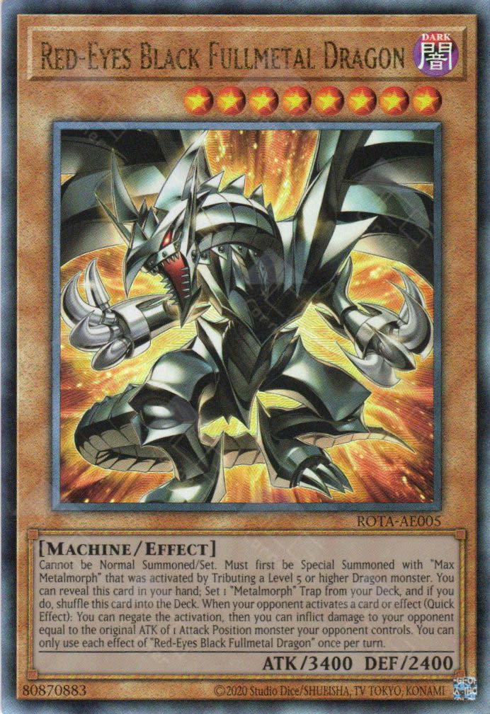 Rota-AE005 Red-Eyes Black Fullmetal Dragon (UL) TCG Corner Rota-AE005 Red-Eyes Black Fullmetal Dragon (UL) TCG Corner