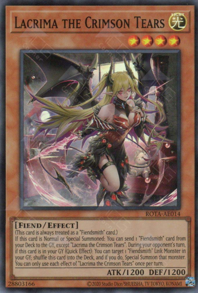 Rota-AE014 Lacrima the Crimson Tear (SR) – TCG Corner