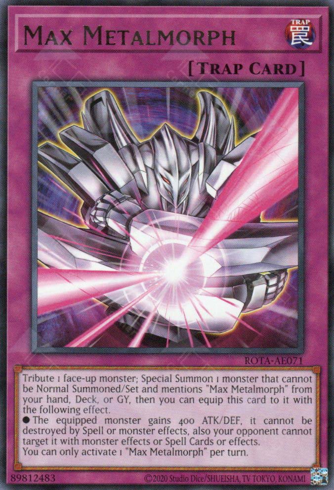 YuGiOh Rage of the Abyss Common Max Metalmorph Rota-en071 YuGiOh Rage of the Abyss Common Max Metalmorph Rota-en071