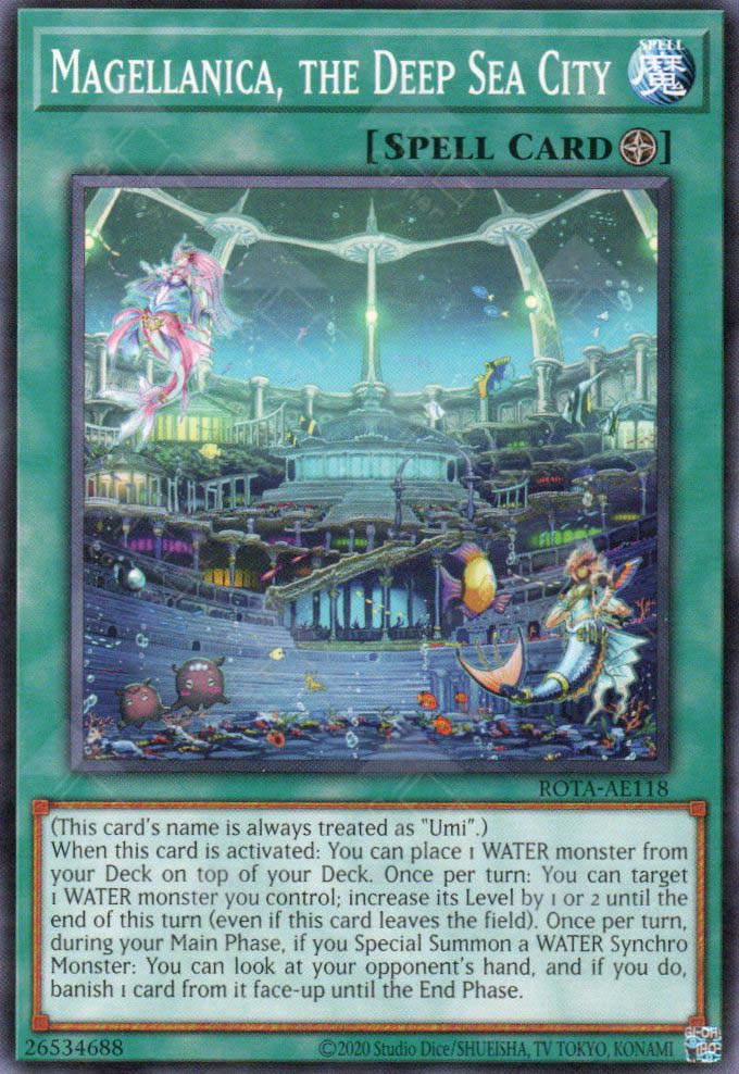 yugioh sea cards Rota-AE118 Magellanica, the Deep Sea City (N) – TCG Corner