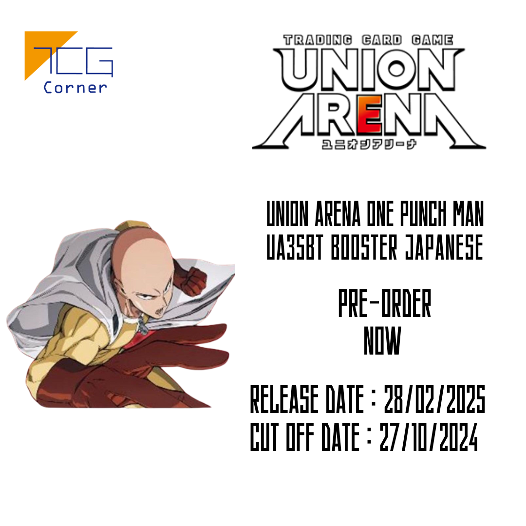 Union Arena One Punch Man UA35BT Booster Japanese Pre-Order TCG Corner Union Arena One Punch Man UA35BT Booster Japanese Pre-Order TCG Corner