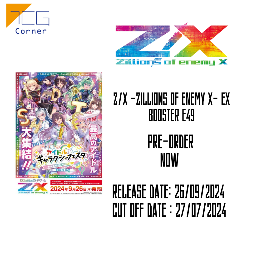Z/X -Zillions of enemy X- EX Booster E49 Pre-Order – TCG Corner