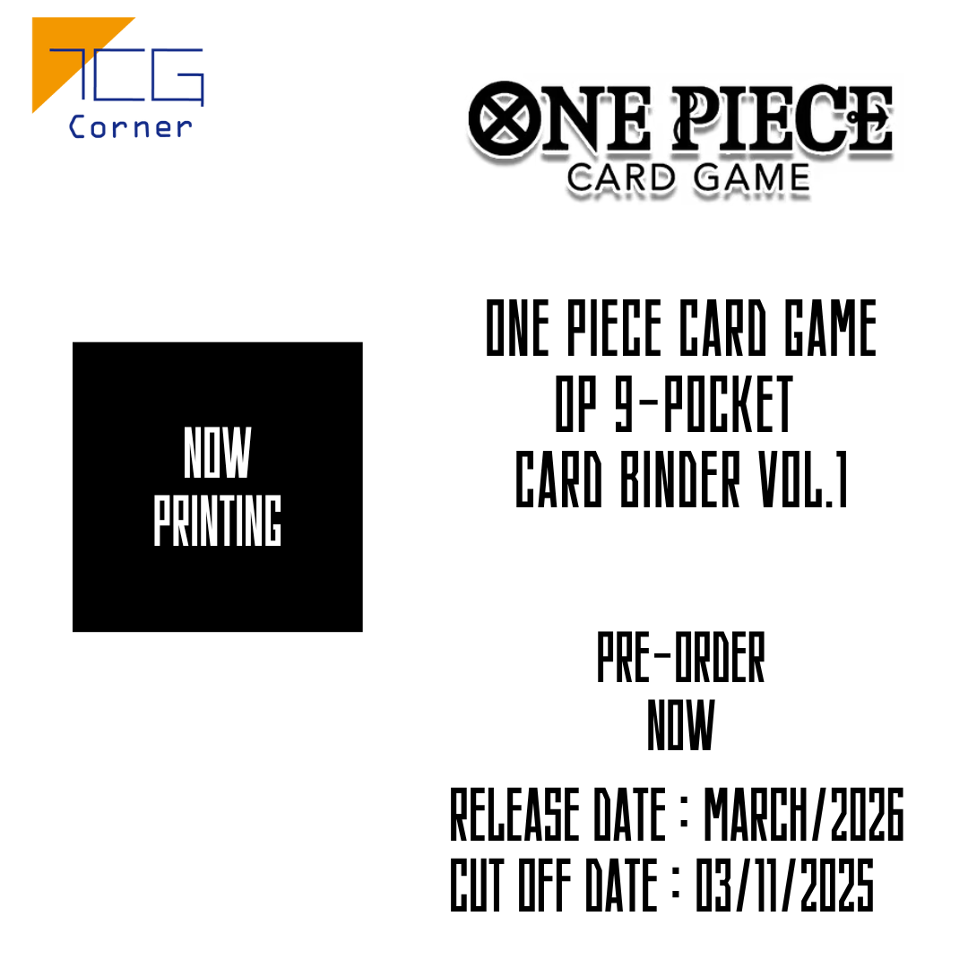 One Piece Card Game OP 9-Pocket Card Binder Vol.1 Pre-Order TCG Corner One Piece Card Game OP 9-Pocket Card Binder Vol.1 Pre-Order TCG Corner