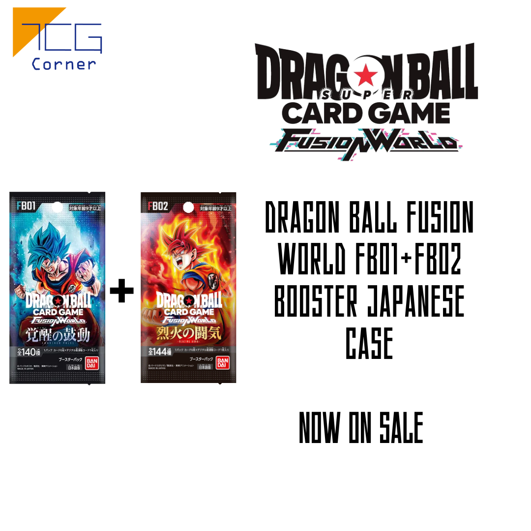 dragon ball fusion world booster box fb01 Dragon Ball Fusion World FB01+FB02 Booster Japanese Case – TCG Corner