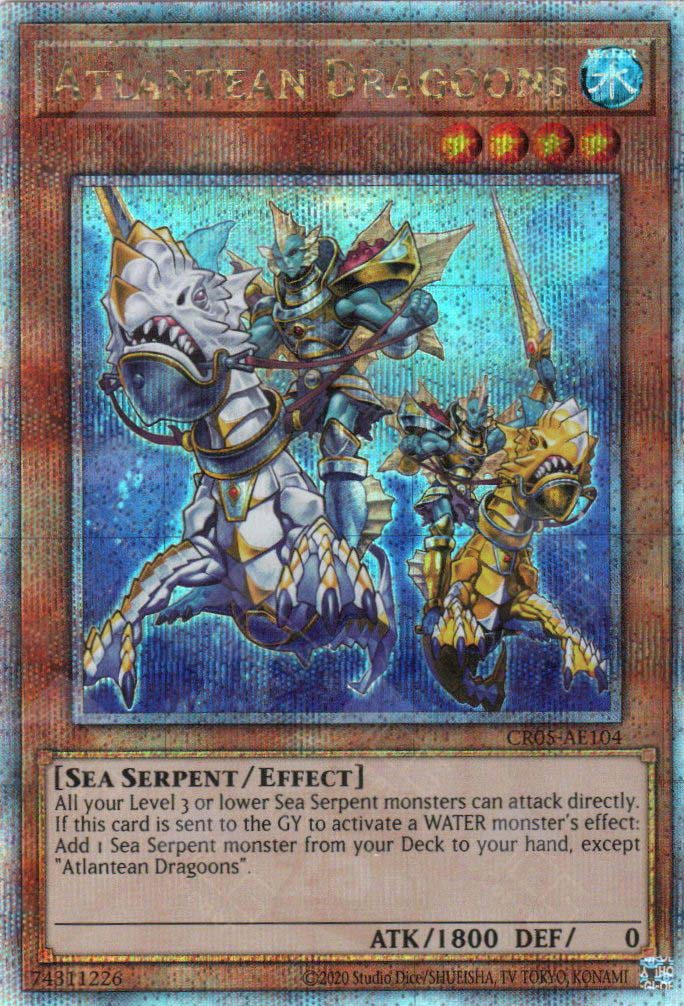 atlantean cards yugioh CR05-AES12 Atlantean Dragoons (QCSR)