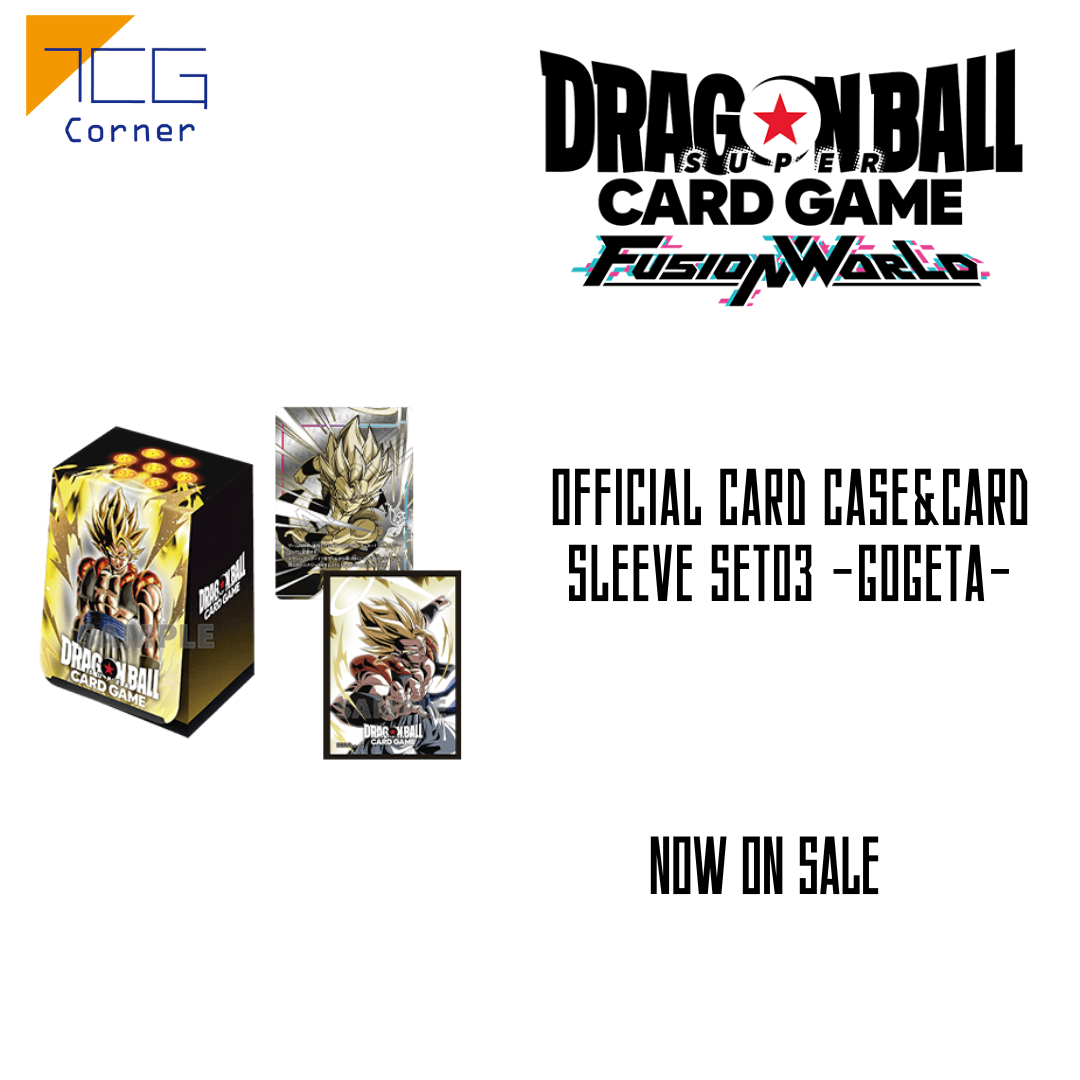 gogeta card sleeves Dragon Ball Fusion World OFFICIAL CARD CASE&CARD SLEEVE SET03 -GOGETA- – TCG Corner
