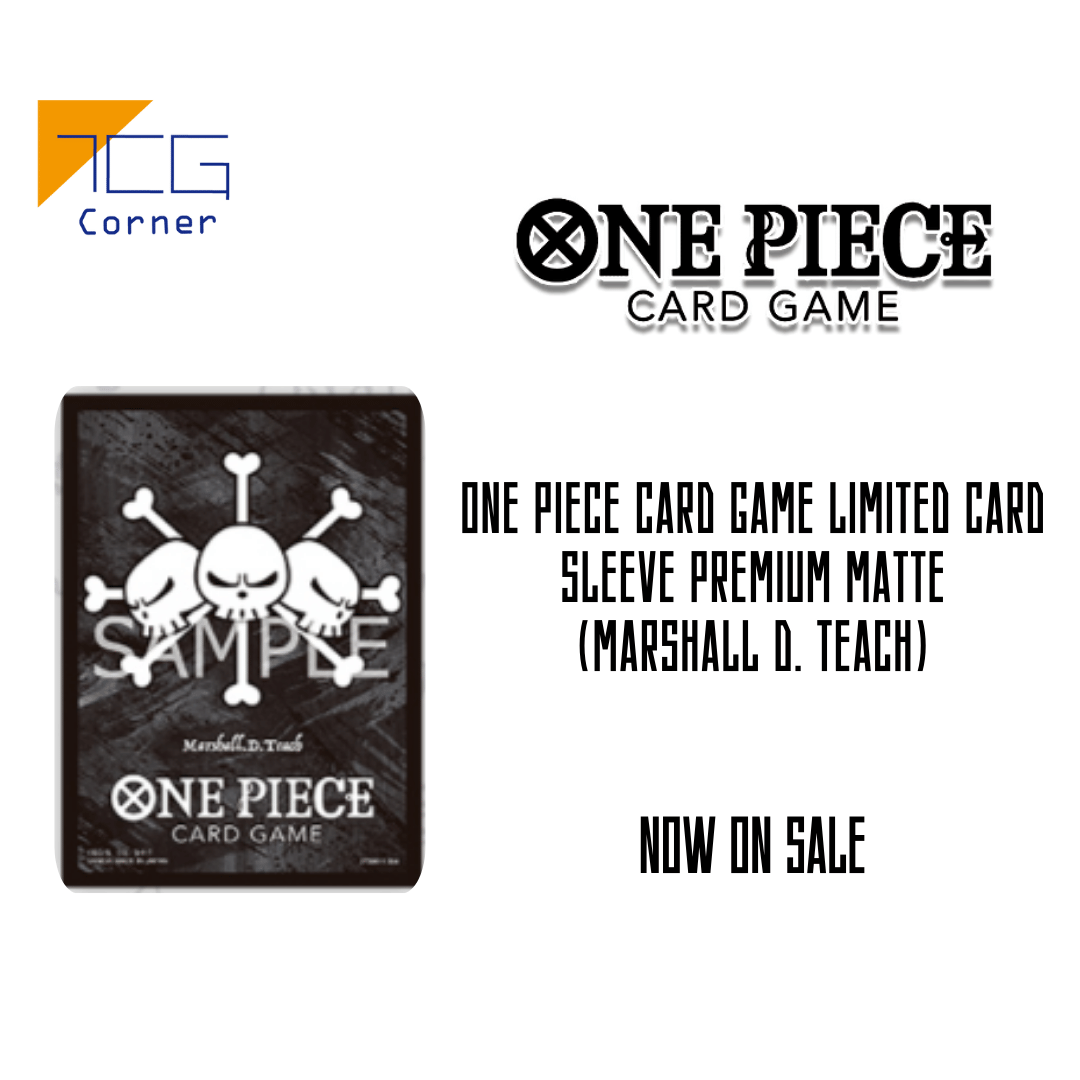 one piece card sleeves rules One Piece Card Game LIMITED CARD SLEEVE PREMIUM MATTE (Marshall D. Tea – TCG Corner