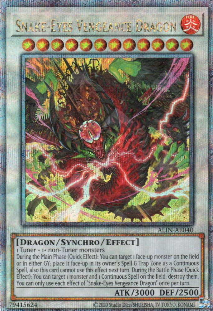 ALIN-AE040 Snake-Eyes Vengeance Dragon (QCSR) – TCG Corner