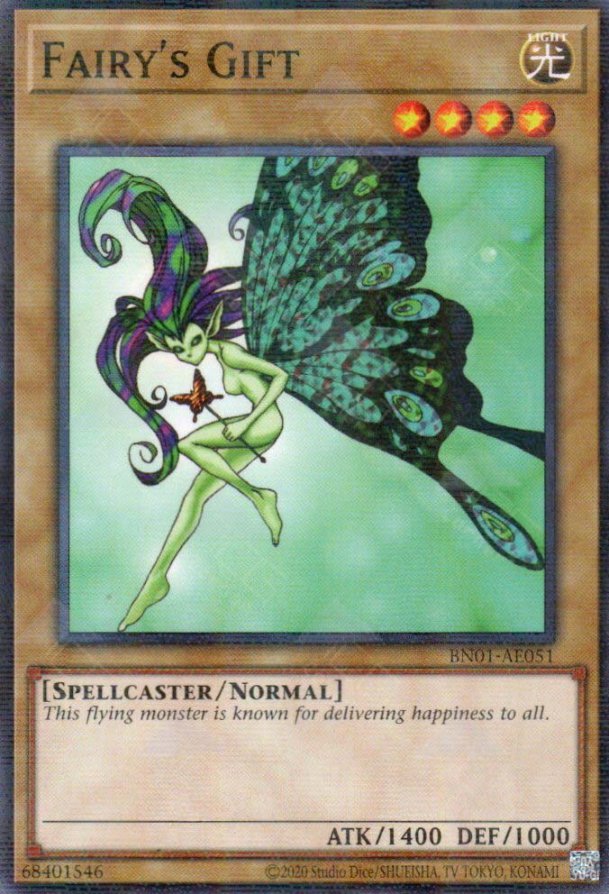 gift card yugioh BN01-AE051 Fairy's Gift (P-N) – TCG Corner