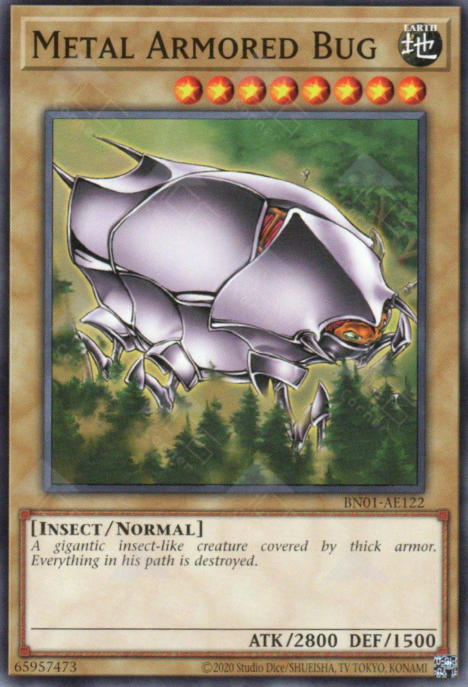 yugioh bug cards Drill - Dark Beginning 1 BN01-AE122 Metal Armored Bug (N)