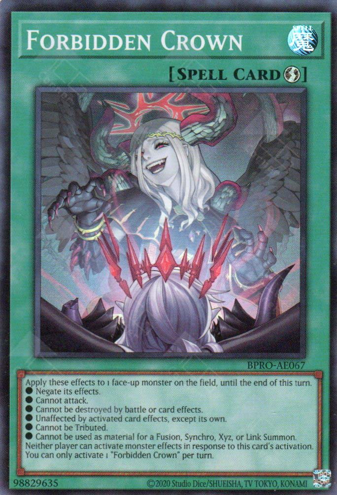 yugioh cannot be destroyed by battle or card effects BPRO-AE067 Forbidden Crown (SR) – TCG Corner
