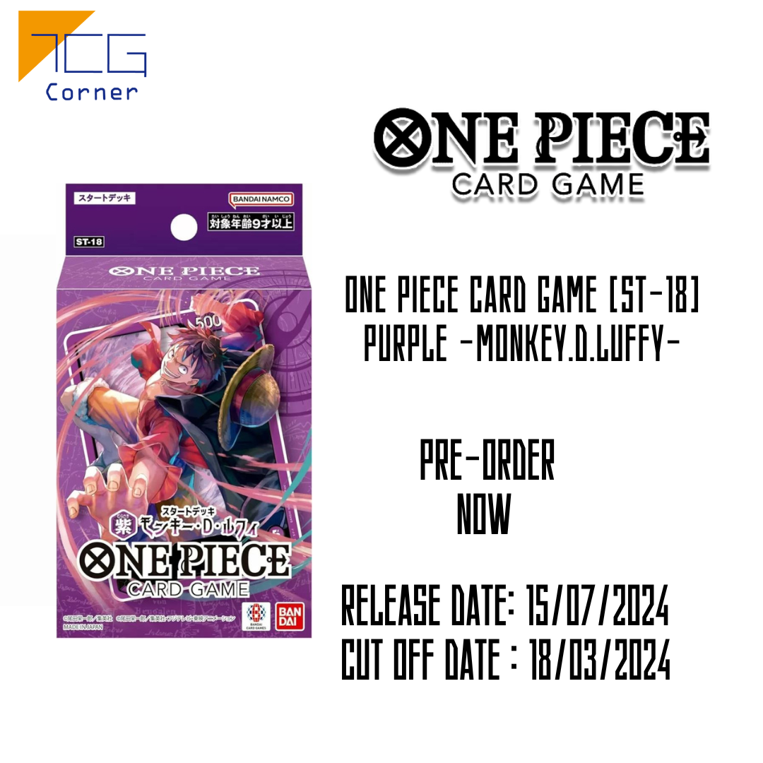 one piece card game st 18 Luffy Starter Deck from the One Piece Trading Card Game one piece card game st