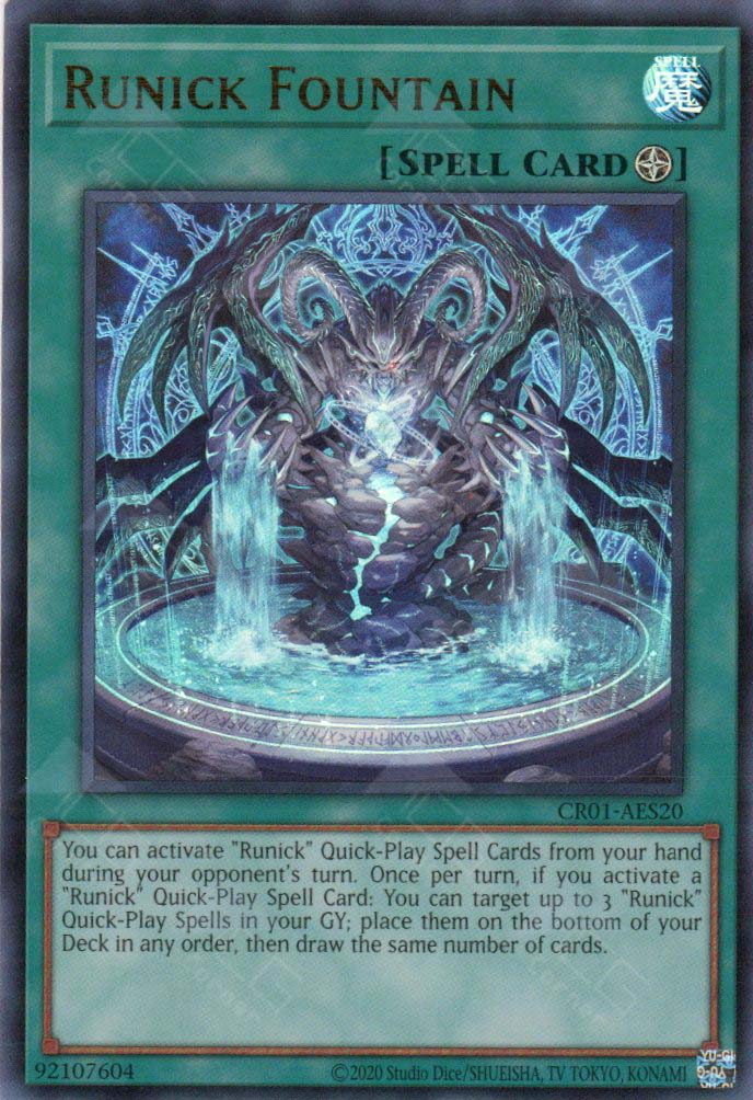 CR01-AES20 Runick Fountain (UR) – TCG Corner