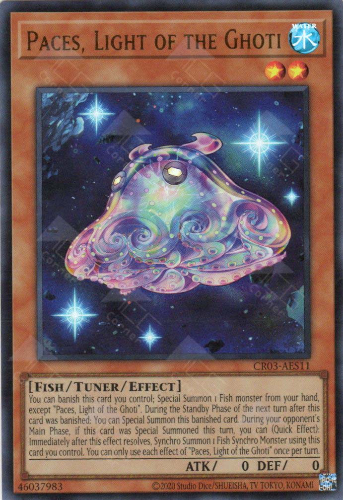 yugioh light support cards YuGiOh Power of the Elements Ultra Rare Paces, Light of the Ghoti Pote-en086