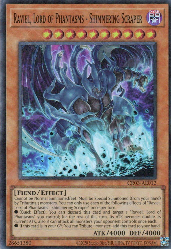 YuGiOh Sacred Beast Structure Deck Ultra Rare Raviel, Lord of Phantasms - Shimmering Scraper SDSA-EN001 YuGiOh Sacred Beast Structure Deck Ultra Rare Raviel, Lord of Phantasms - Shimmering Scraper SDSA-EN001