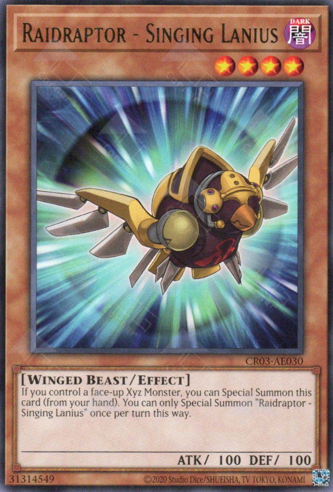 raidraptor xyz monsters CR03-AE030 Raidraptor