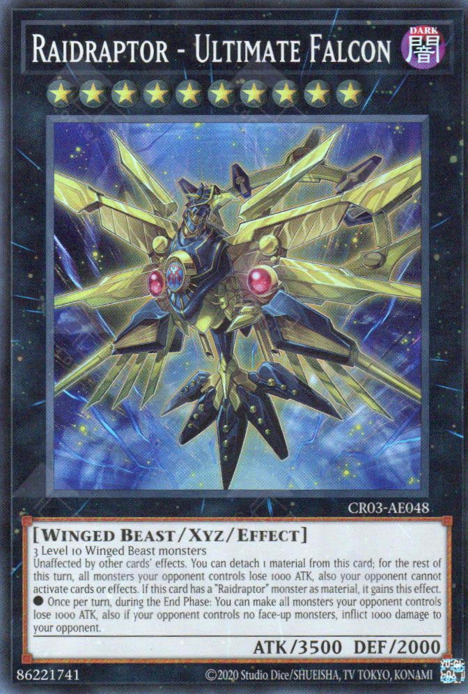 yugioh new raidraptor cards CR03-AE048 The 5 most expensive BOGOCD-EOS26 add it to your Quantity:Case of 6 boxes