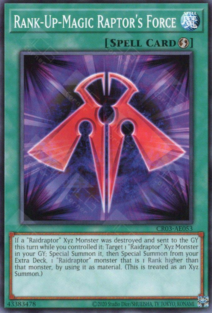 yugioh rank up magic cards CR03-AE053 Rank-Up-Magic Raptor's Force (N) – TCG Corner