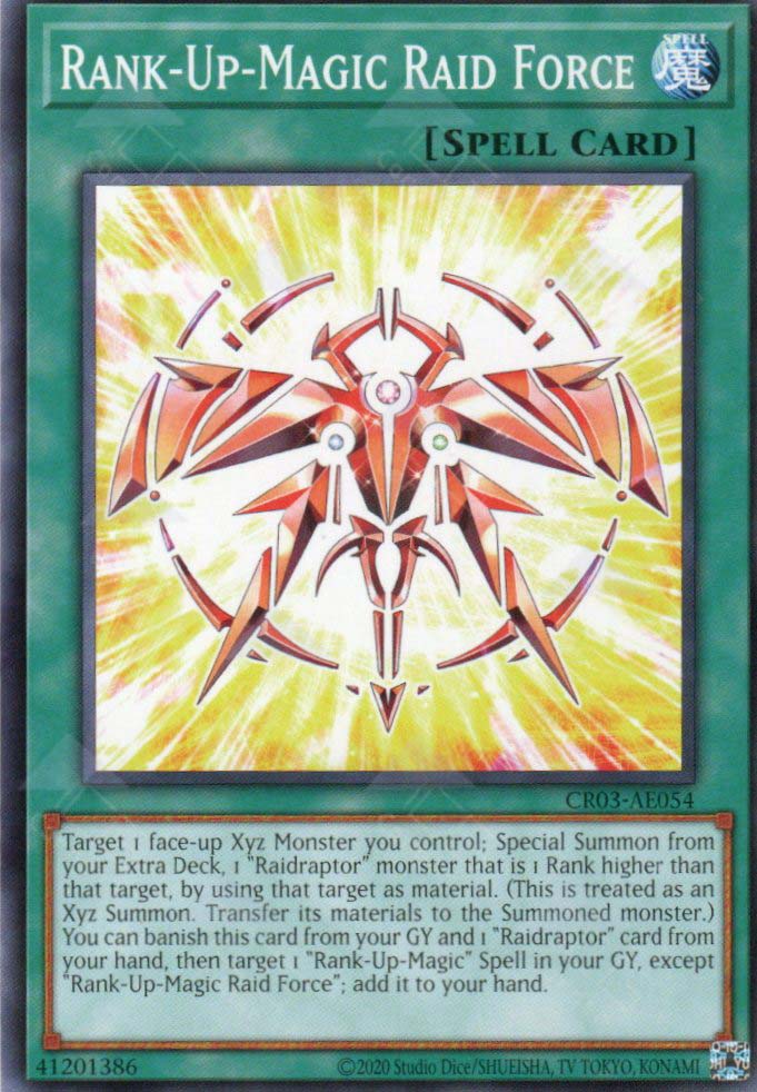 rank up yugioh cards CR03-AE054 Rank-Up-Magic Raid Force (N) – TCG Corner