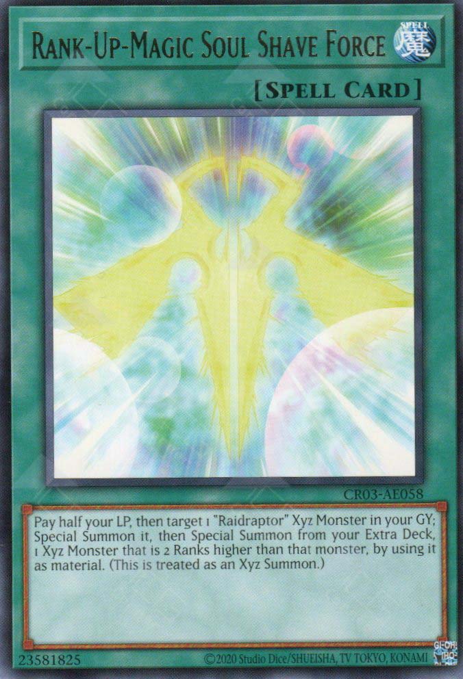 CR03-AE058 Rank-Up-Magic Soul Shave Force (R) CR03-AE058 Rank-Up-Magic Soul Shave Force (R)