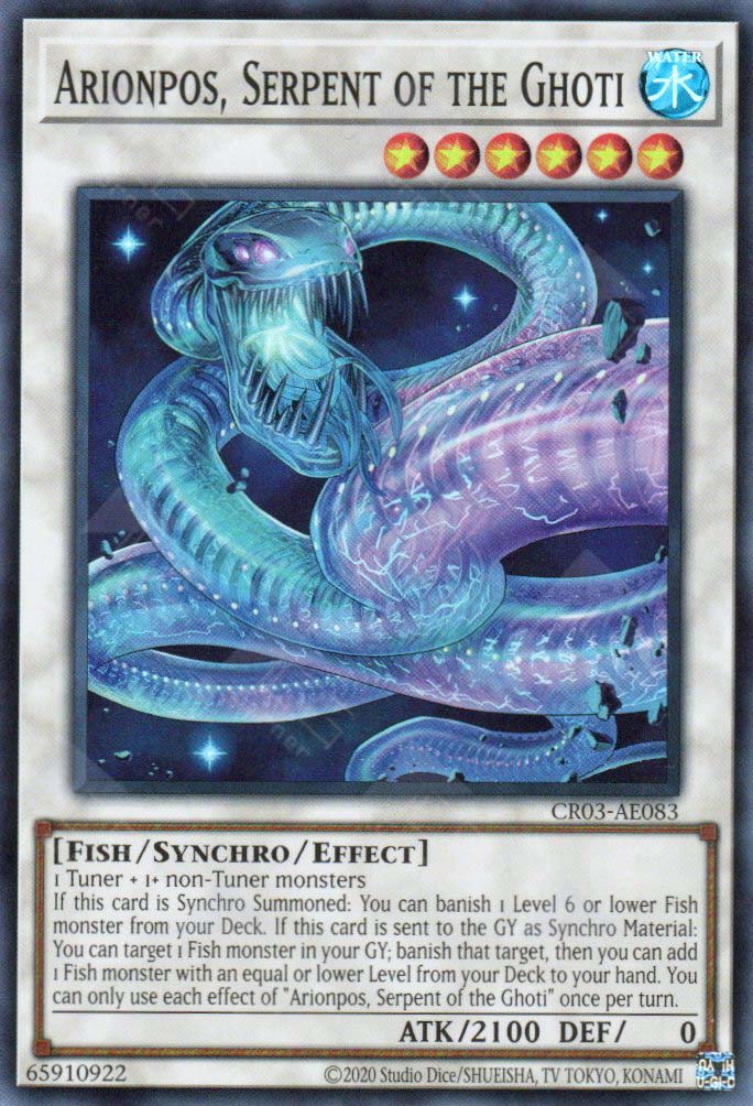 CR03-AE083 Arionpos, Serpent of the Ghoti (SR) – TCG Corner