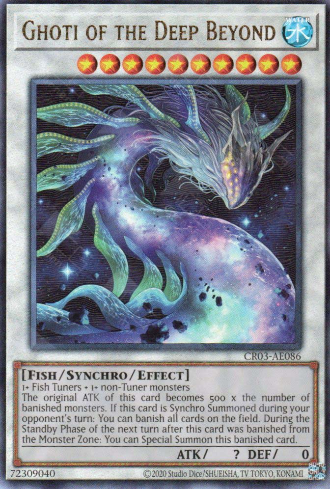 yugioh banished cards CR03-AE086 Ghoti of the Deep Beyond (UL) (Status B) – TCG Corner