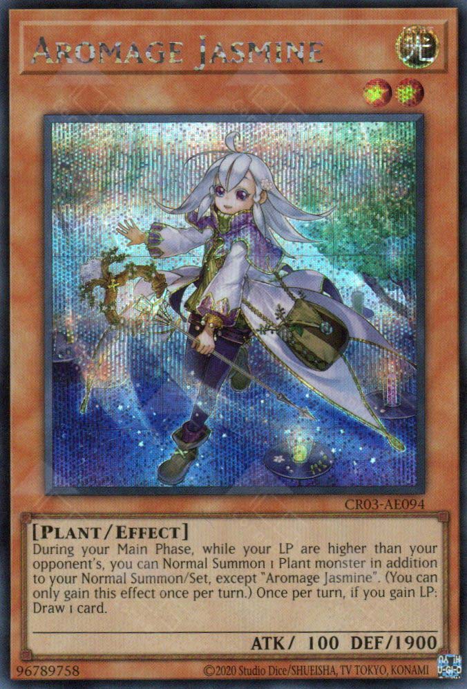 aromage cards yugioh YuGiOh Clash of Rebellions Secret Rare Aromage Jasmine Core-en034