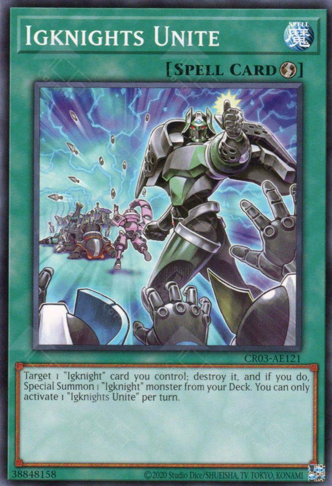 yugioh igknight cards CR03-AE121 Igknights Unite (N) – TCG Corner