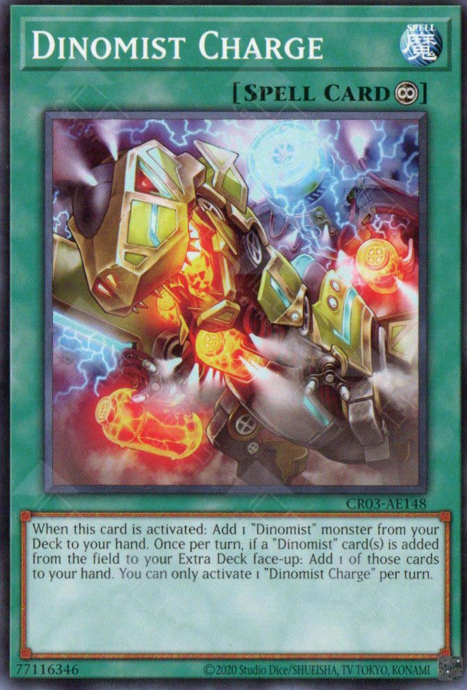 yugioh dinomist cards CR03-AE148 Dinomist Charge (N)