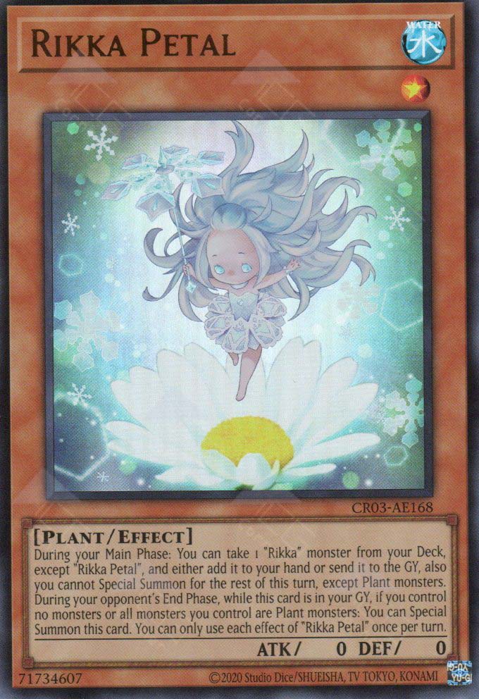 rikka cards yugioh CR03-AE168 Rikka Petal (UR)