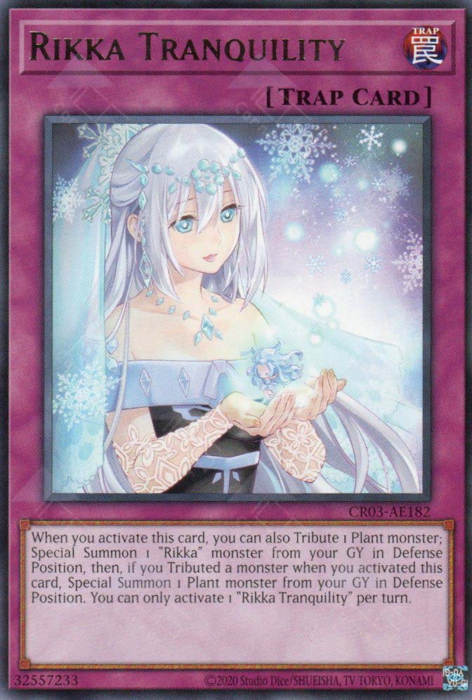 rikka deck yugioh CR03-AE182 Rikka Tranquility (R) – TCG Corner
