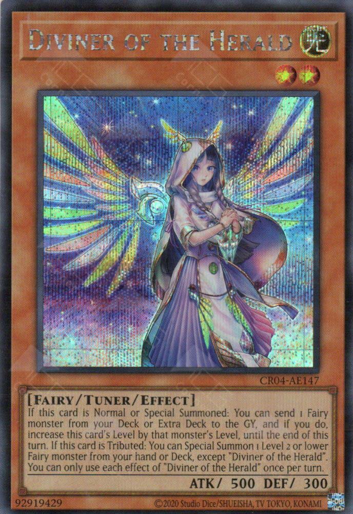 herald cards yugioh CR04-AE147 Diviner of the Herald (SER) – TCG Corner