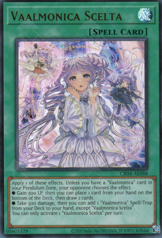 yugioh spell and trap only deck CR04-AE088 Vaalmonica Scelta (UR) – TCG Corner