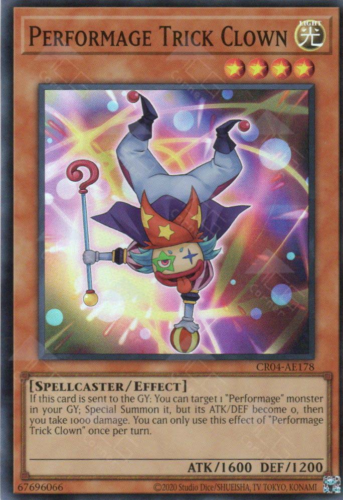 YuGiOh Clash of Rebellions Common Performage Trick Clown CORE-EN018